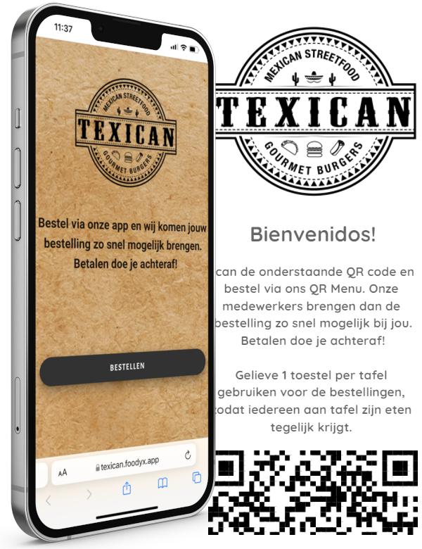 Texican - QR Menu app